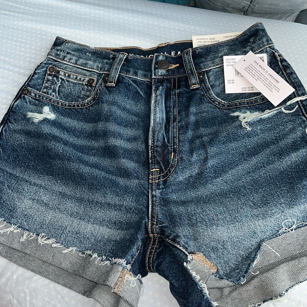 American Eagle Outfitters Dark Blue Jean Shorts